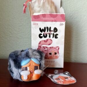Pop Mart CRYBABY Wild But Cutie Vinyl Plush Pendant - Denim Cutie (blue) - open